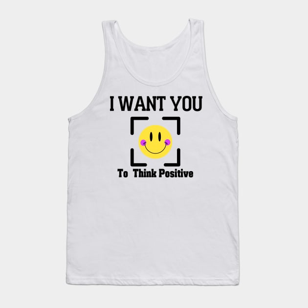 Think Positive Tank Top by Million Sharks 